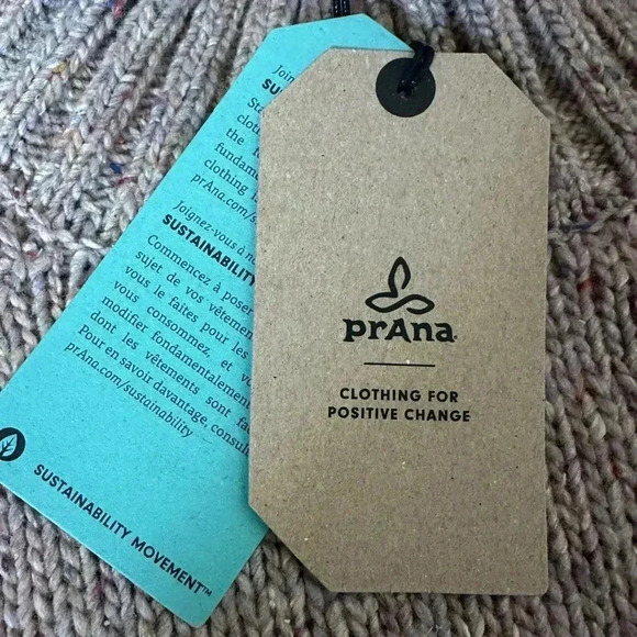 Prana Ibid Sweater Tunic Women’s Multi Tan Size Medium Wool Blend Turtleneck - Picture 5 of 9